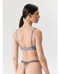 Бюстгальтер Balconette жен. Siberica синий принт
