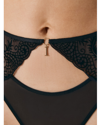 Трусы стринги с высокой талией жен. Pina черный