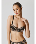 Бюстгальтер с мягкой чашкой жен. Matello темно-коричневый принт