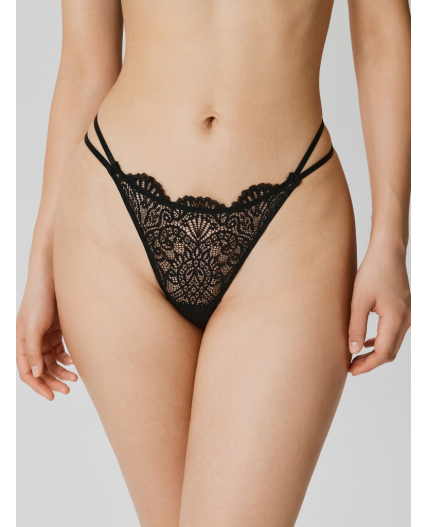 Трусы стринг жен Gaba черный