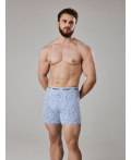 Трусы удлиненные боксер муж в наборе из 3 шт Roberto серый принт