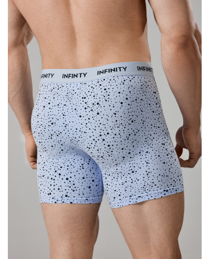 Трусы удлиненные боксер муж в наборе из 3 шт Roberto серый принт