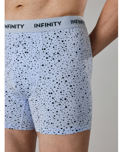 Трусы удлиненные боксер муж в наборе из 3 шт Roberto серый принт