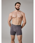 Трусы удлиненные боксер муж в наборе из 3 шт Roberto серый принт
