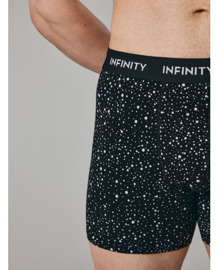 Трусы удлиненные боксер муж в наборе из 3 шт Roberto серый принт