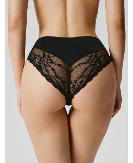 Трусы жен. с высокой талией Salami черный