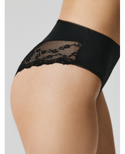 Трусы жен. с высокой талией Salami черный