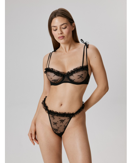 Трусы стринг жен Surprisa черный