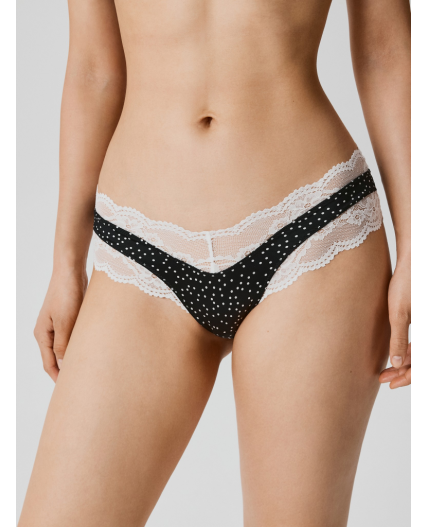Трусы жен Tina черно-белый