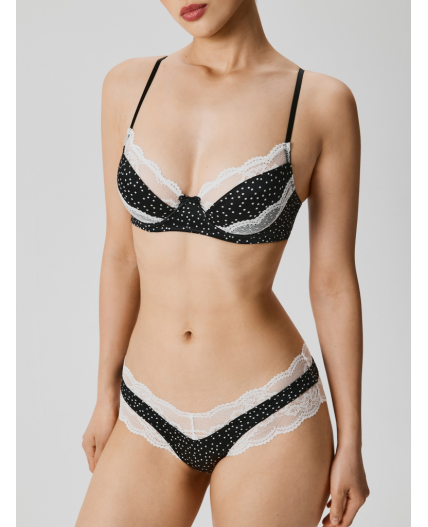 Трусы жен Tina черно-белый