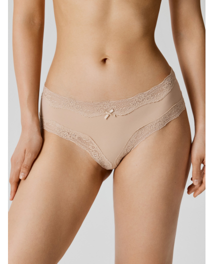 Трусы боксер жен.в наборе из 3 шт Verne черный с бежевым