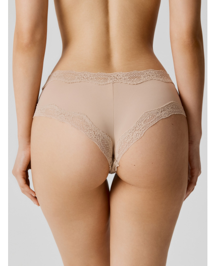 Трусы боксер жен.в наборе из 3 шт Verne черный с бежевым