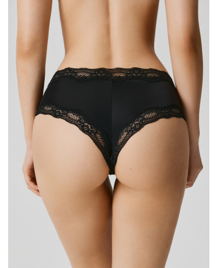 Трусы боксер жен.в наборе из 3 шт Verne черный с бежевым