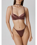 Трусы стринг жен Davinia коричневый