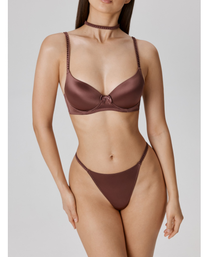 Трусы стринг жен Davinia коричневый