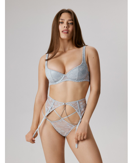 Набор жен. (трусы и пояс для чулок) Taisha голубой