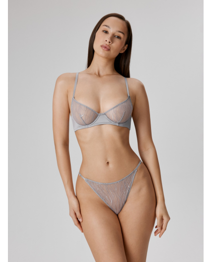 Бюстгальтер с мягкой чашкой жен. Molly серый