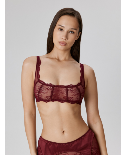 Бюстгальтер Bralette жен. Sauvi бордовый