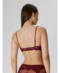 Бюстгальтер Bralette жен. Sauvi бордовый