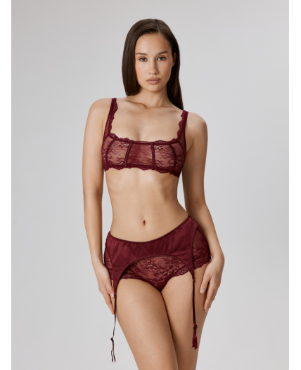 Бюстгальтер Bralette жен. Sauvi бордовый