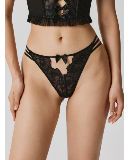 Трусы стринг жен Tibursia черный