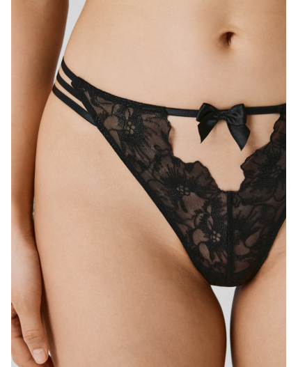 Трусы стринг жен Tibursia черный