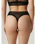 Трусы стринги с высокой талией жен. Abelisa черный
