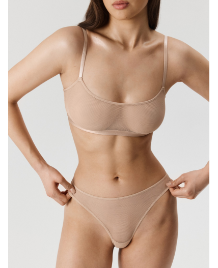 Топ Bralette жен. Chada  бежевый