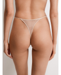 Трусы стринг жен Katia бежевый