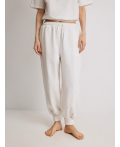 Брюки жен. Lawrenta белый меланж
