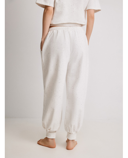Брюки жен. Lawrenta белый меланж