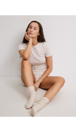 Футболка жен. Sevilla молочный принт