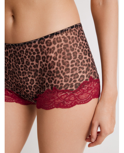 Трусы боксер жен Tong леопардовый принт