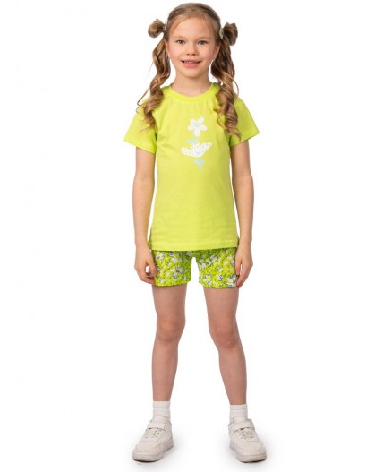 Комплект детский (футболка/шорты) Солнечный лайм