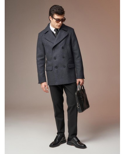 Пальто мужское темно-серый