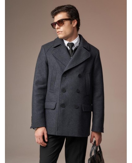Пальто мужское темно-серый