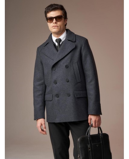 Пальто мужское темно-серый