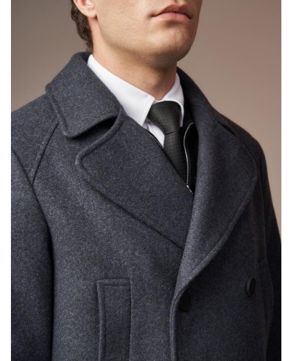 Пальто мужское темно-серый