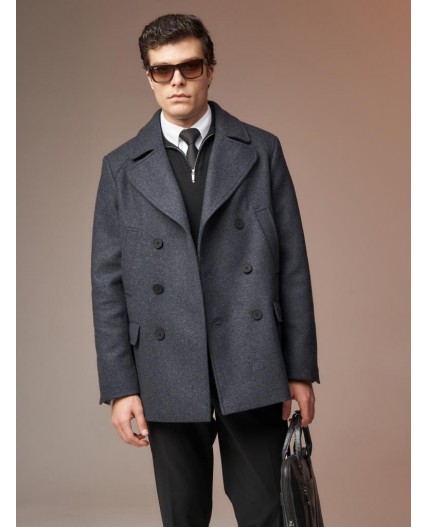 Пальто мужское темно-серый