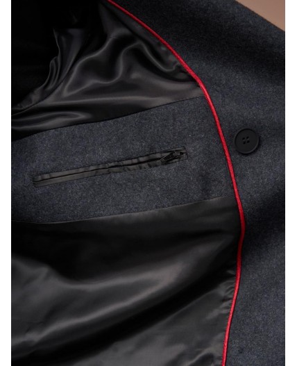 Пальто мужское темно-серый