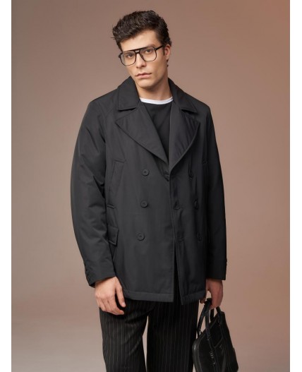 Плащ мужской черный