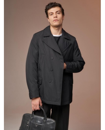 Плащ мужской черный