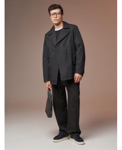 Плащ мужской черный