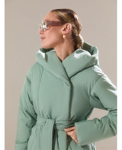 Пуховик женский мята