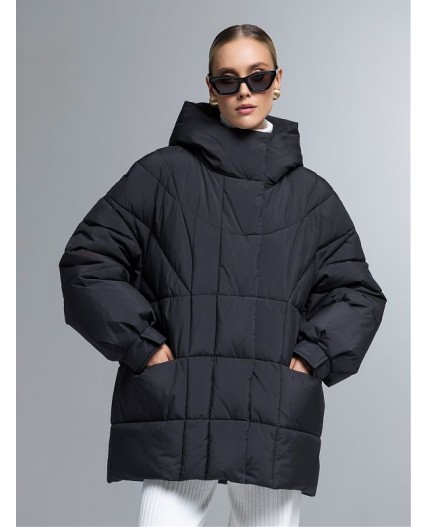 Пуховик женский черный