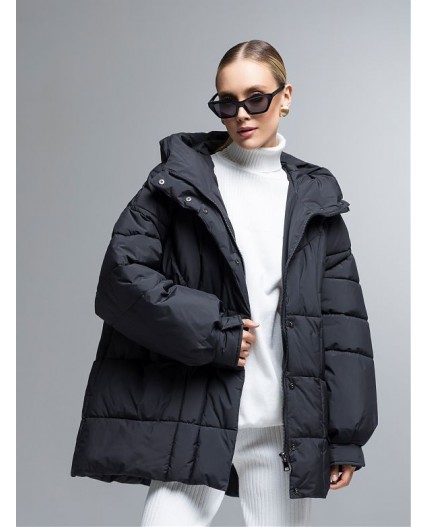Пуховик женский черный