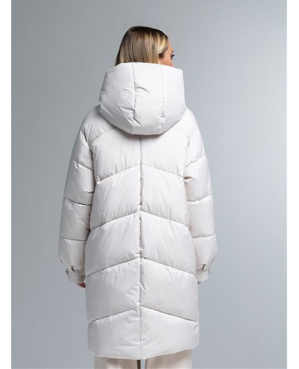 Пуховик женский светло-бежевый