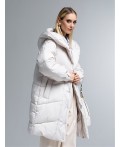 Пуховик женский светло-бежевый