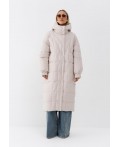 Пуховик женский светло-бежевый