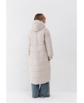 Пуховик женский светло-бежевый
